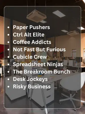 194 Office Team Names to Boost Workplace Spirit 2 Funny Office Team Names