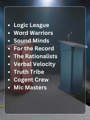 132 Debate Team Names 2 Best Debate Team Names