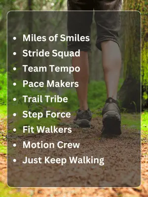 Best Walking Team Names
