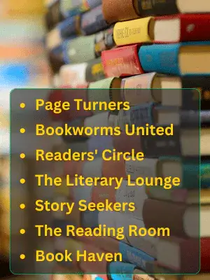 Best Book Club Names