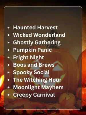 174 Halloween Party Names to Make Your Night Spooktacular 2 Best Halloween Party Theme Names