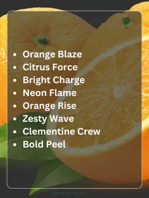 388 Orange Team Names for Sports Work and Fun 2 Best Orange Team Names