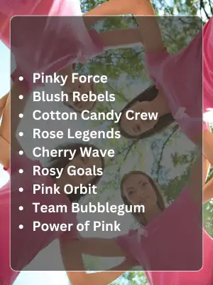 244 Best Pink Team Names for Sports Work and Fun Events 2 Best Pink Team Names