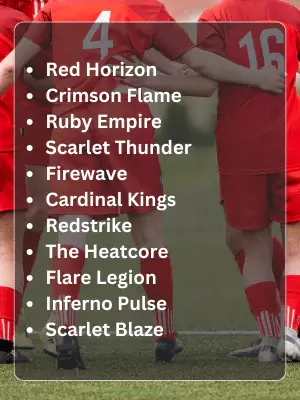247 Red Team Names That Stand Out in Any Arena 2 Best Red Team Names