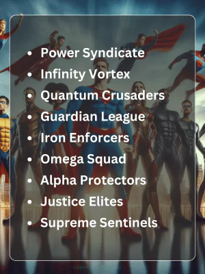 155 Epic Superhero Team Names (Way Better Than Boring Lists) 2 Best Superhero Team Names