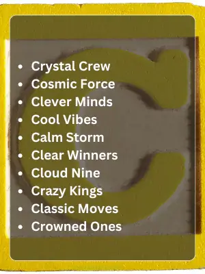 Best Team Name Starting with C