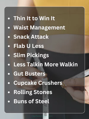 223 Weight Loss Team Names That Motivate and Inspire 2 Funny Weight Loss Team Names