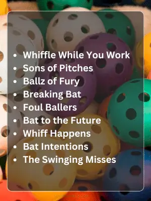 255 Wiffle Ball Team Names That Hit It Out of the Park 3 Funny Wiffle Ball Team Names