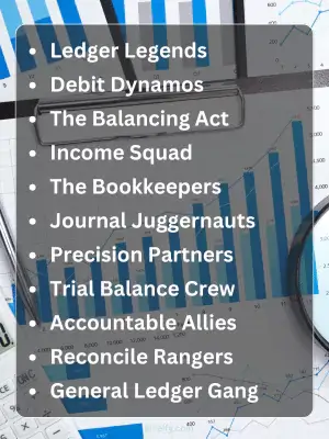 163 Best Accounting Team Names to Inspire Your Crew 2 Best Accounting Team Names