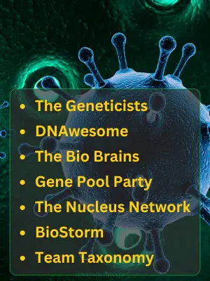200+ Biology Team Names That Are Smart Fun & Creative 2 Best Biology Team Names