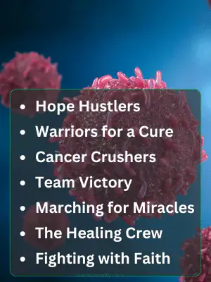 155 Best Cancer Team Names for Fundraising and Walks 2 Best Cancer Team Names That Inspire and Unite