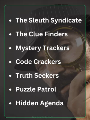 200+ Detective Team Names to Spark Your Inner Sleuth 2 Best Detective Team Names