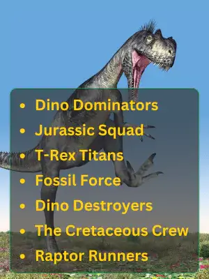200+ Dinosaur Team Names for Games and Sports 2 Best Dinosaur Team Names