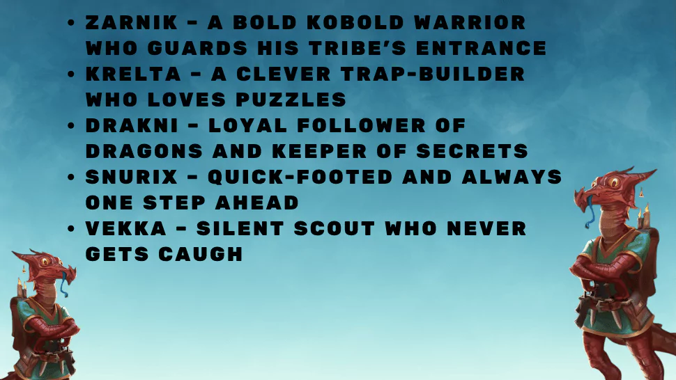 180 Kobold Names for DnD Pathfinder and More Funny and Cute 2 Best Kobold Names