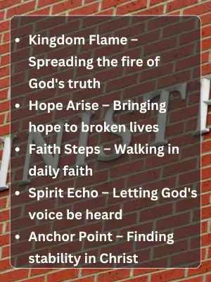 150 Creative Ministry Names with Meanings 2 Best Ministry Names
