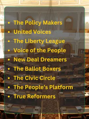 181 Political Team Names - Funny Creative and Smart Ideas 2 Best Political Team Names