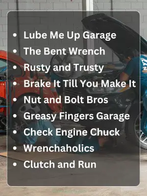 121 Mechanic Names - Funny Catchy Dirty & Unique Picks 3 Funny Mechanic Names