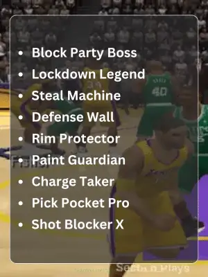 114 NBA 2K Names to Elevate Your Gaming Experience 3 Top Defensive NBA 2K Names
